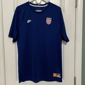 Nike United States Prematch Men's Jersey- Navy - Preowned - Large